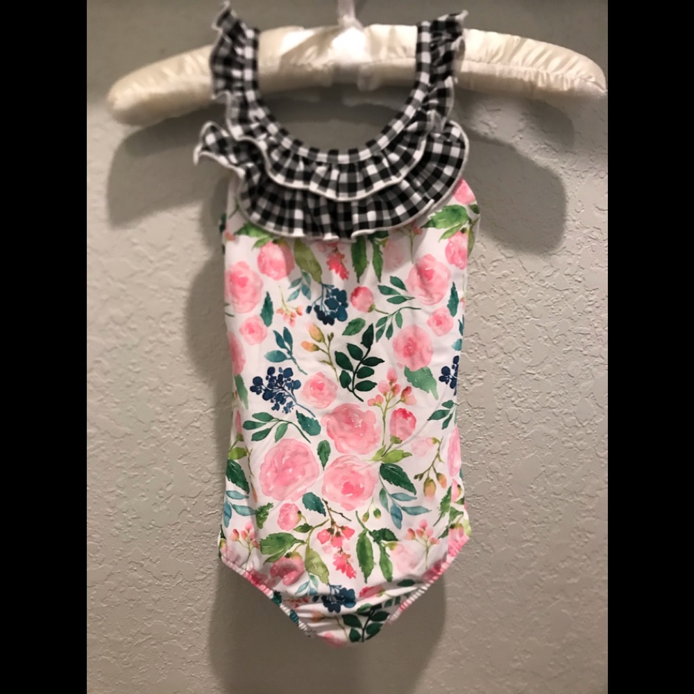 SweetHoney floral and gingham Swimsuit
